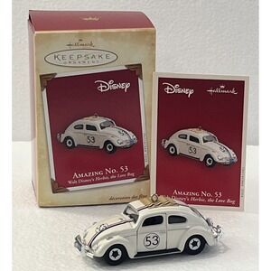 Hallmark 2004‎ Herbie Amazing No 53 Walt Disney's the Love Bug Ornament - NEW